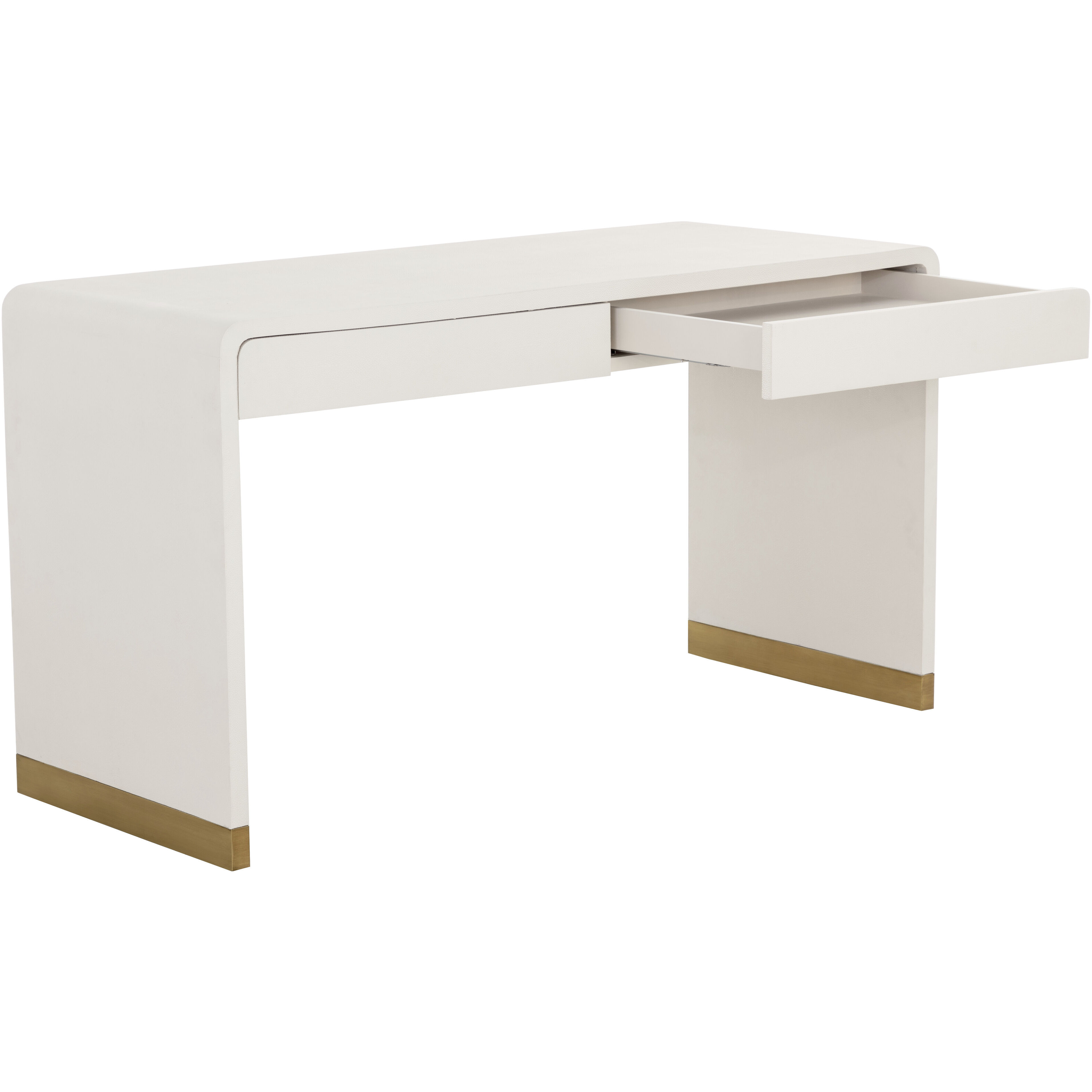 Ilona 55 X 22 inch Oyster Shagreen Desk